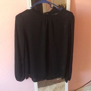 Black sheer long sleeve from Forever 21
